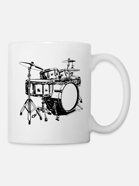 Percussion - Mug blanc - blanc