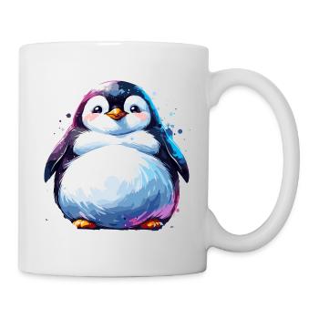 Gros Pingouins Pingouin Famille Mignon - Mug blanc - blanc - Droite
