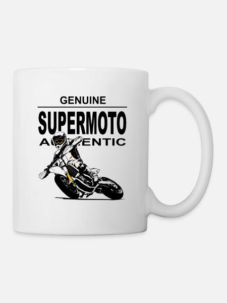 Supermoto - Tasse - Weiß