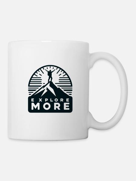 Explore more - Wanderer - Tasse - Weiß