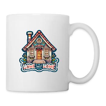 Home Sweet Home - House Illustration - Mug - white - Right