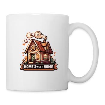 Home Sweet Home - House Illustration - Mug - white - Right