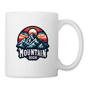 Montagne Haut - Illustration de Berg - Mug blanc - blanc - Droite