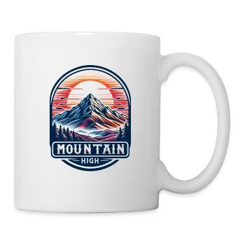 Montagne Haut - Illustration de Berg - Mug blanc - blanc - Droite