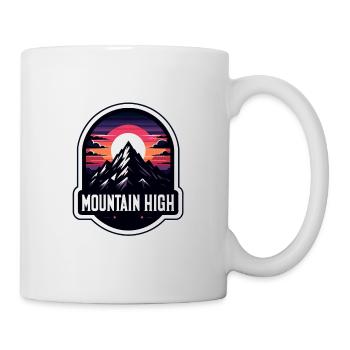 Montagne Haut - Illustration de Berg - Mug blanc - blanc - Droite