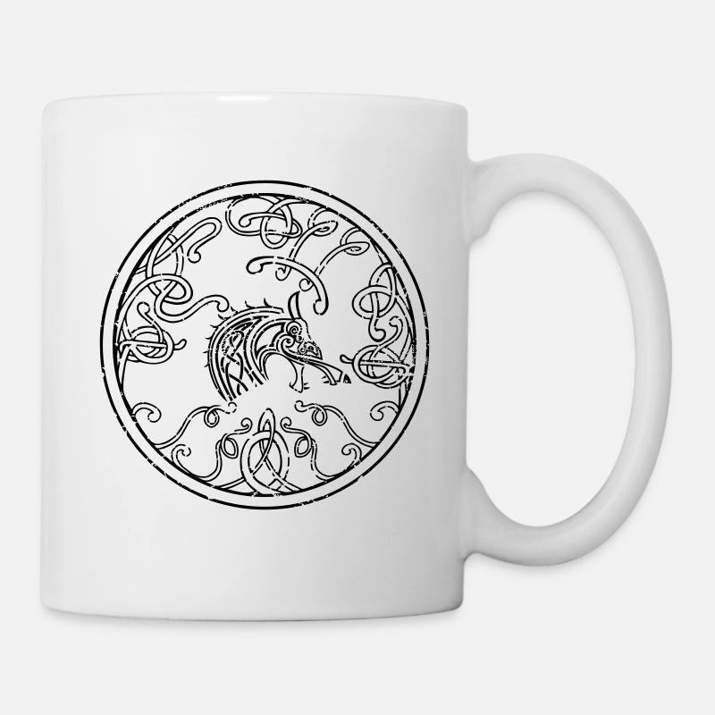 Fenriswolf, Fenrir, Wolf, nordischen Mythologie - Tasse - Weiß