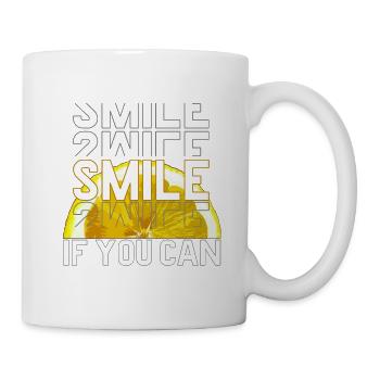 SMILE IF YOU CAN - Mug - white - Right