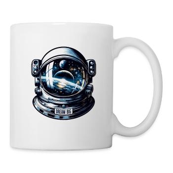 Dream Big - Astronaut Illustration - Tasse - Weiß - Rechts