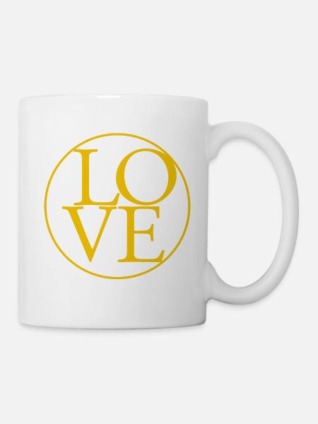 Tout simplement AIMER - Mug blanc - blanc