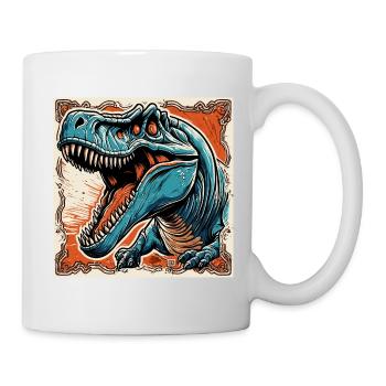 Dinosaure / Animal / Préhistorique / Reptile / Garçons - Mug blanc - blanc - Droite