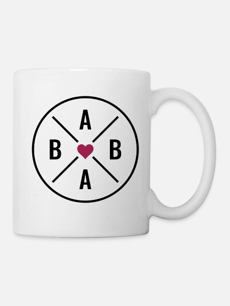 Baba Herz türkisch Papa Vatertag persisch Vater - Tasse - Weiß
