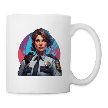 Polizei / Einsatz / Beruf / Job / Einsatzkräfte - Tasse - Weiß - Rechts