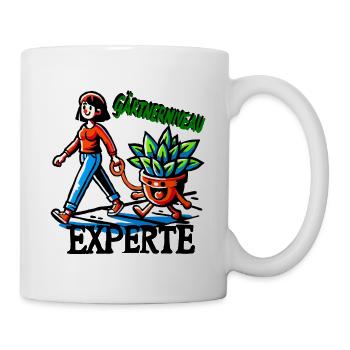Gärtnerniveau Experte - Tasse - Weiß - Rechts