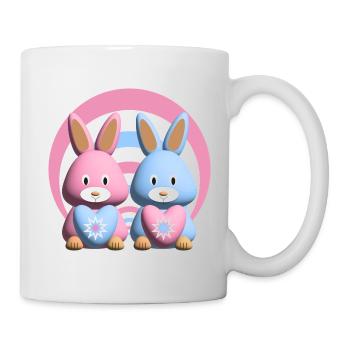 Herzen mit sehr Lieben Hasen. - Tasse - Weiß - Rechts