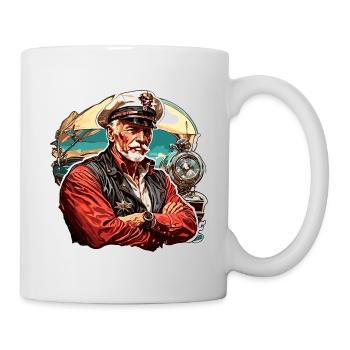Matrose / Schiffsbesatzung / Decksmann / Anker - Tasse - Weiß - Rechts