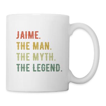 James Jaime Vorname Kurzform Man Myth Legend - Tasse - Weiß - Rechts