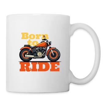 Born to ride - Tasse - Weiß - Rechts