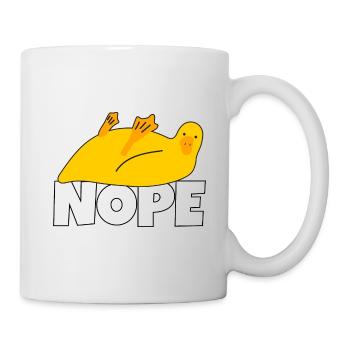 Lazy Duck Nope Not Today Lazy Lazy - Mug - white - Right