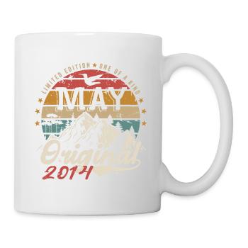 Mai 2014 Cadeau D'anniversaire Mai 2014 Original - Mug blanc - blanc - Droite