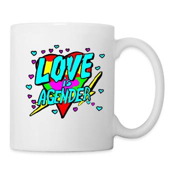 L’amour est agenre - Mug blanc - blanc - Droite