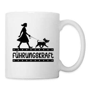 Hundehalterin Geschenkidee Führungskraft Hund Witz - Tasse - Weiß - Rechts
