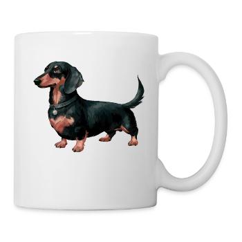 Wachwurst Dackel Dachshund Teckel sausage dog - Tasse - Weiß - Rechts