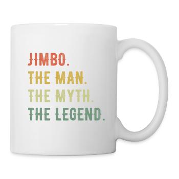 James Jimbo Vorname Kurzform Man Myth Legend - Tasse - Weiß - Rechts