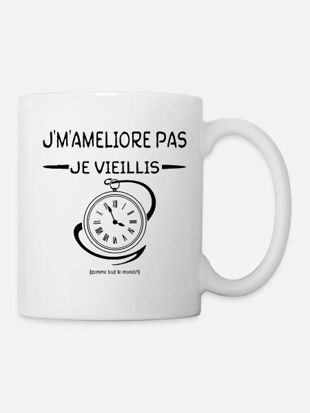 J'm'améliore pas - Mug blanc - blanc