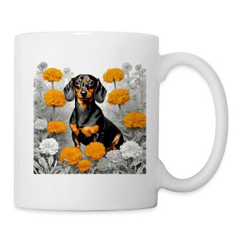 Dackel Dachshund Geschenk Kurzhaardackel Hundemama - Tasse - Weiß - Rechts