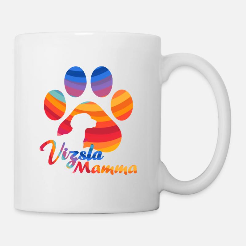 Vizsla Mamma - Rainbow - Tasse - Weiß