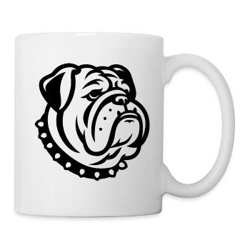 Bulldoge - Tasse - Weiß - Rechts
