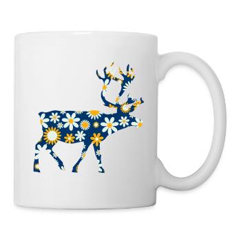 Reindeer Rennes Scandinavia - Mug - white - Right