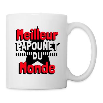 Meilleur papounet du monde - Mug blanc - blanc - Droite