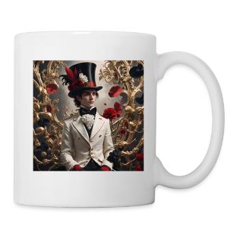 in Pose - Tasse - Weiß - Rechts