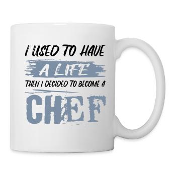 The life of a cook / Kochrehrling - Mug - white - Right