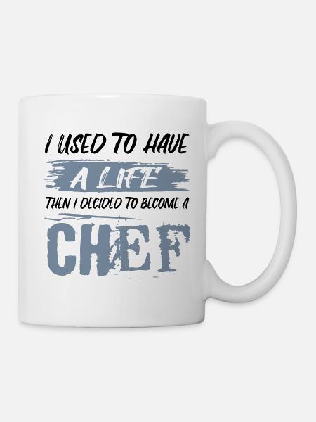 La vie d’un cuisinier / Kochrehrling - Mug blanc - blanc