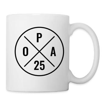 Opa 25 - Baby Ankündigung - Nachwuchs - Opa 2025 - Tasse - Weiß - Rechts
