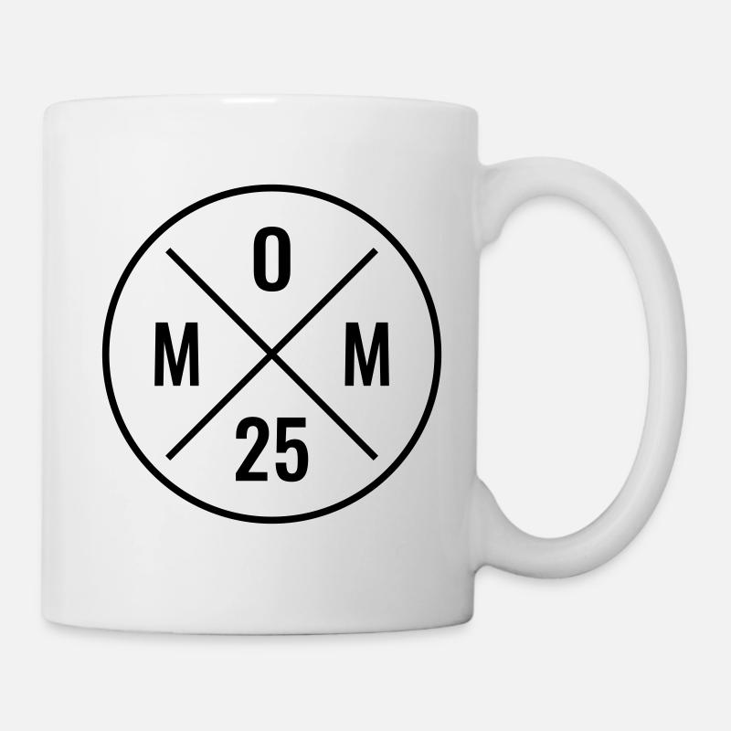 Mom 25 - Baby Ankündigung - Muttertag - Mama 2025 - Tasse - Weiß