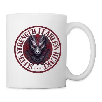 Sleek Strength, Fearless Heart - Tasse - Weiß - Rechts