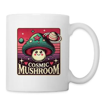 Super Power Intergalactic Cosmic Mushroom - Mug - white - Right