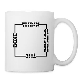 Think outside the box - Mug blanc - blanc - Droite