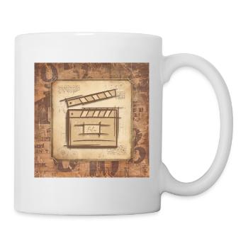 Vintage Filmklappe - Film Director, Actor. - Mug - white - Right