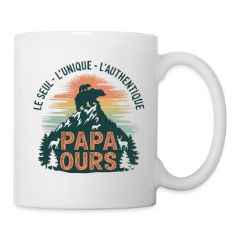 The unique Papa Bear - Mug - white - Right