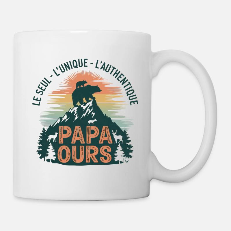 L'unique Papa Ours - Mug blanc - blanc