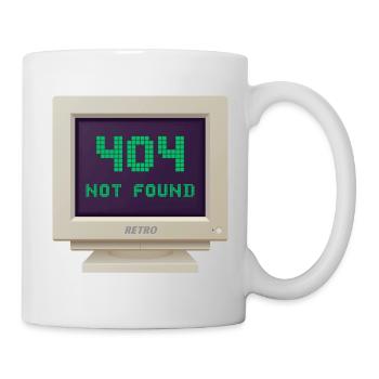 CRT Design - 404 Not found - Mug - white - Right