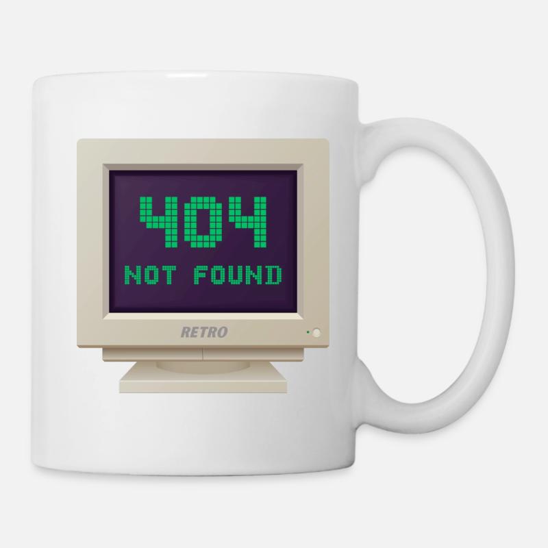 CRT Design - 404 Not found - Mug blanc - blanc