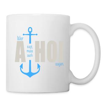 Qui dit - Mug blanc - blanc - Droite