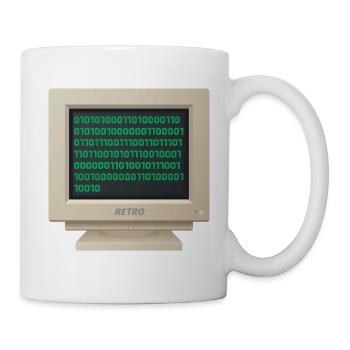 CRT - Binärer Code - Tasse - Weiß - Rechts