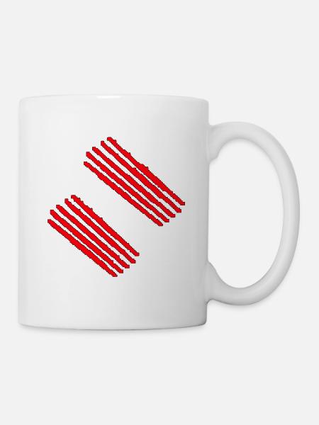 Gruselige Kratzer Halloween Design - Tasse - Weiß