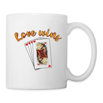 Queen and King of Hearts - Mug - white - Right
